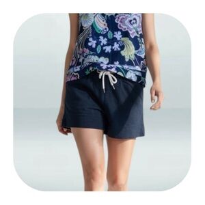 Tommy Hilfiger size 6 navy nautical 55% linen shorts
